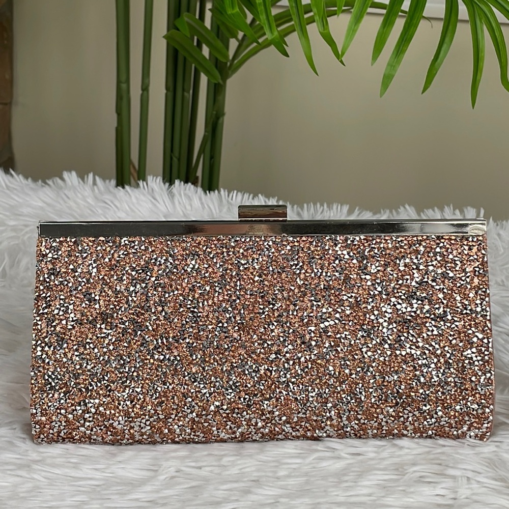 INC International Concepts ~ Lexy Rose Gold Clutch ~ NWT!